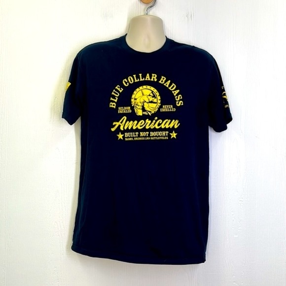 Grunt Style - Blue Collar American Built Not Bought Short Sleeve Shirt Large - Picture 2 of 9